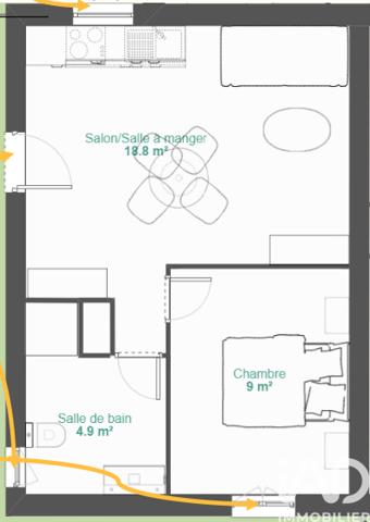 Studio à vendre 33 m² Saint-Gilles-Croix-de-Vie