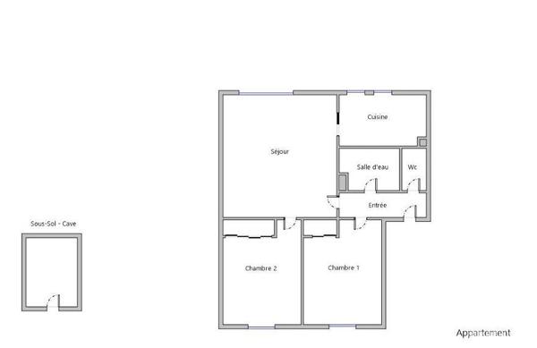 Appartement à vendre 3 pièces 51 m² Chelles