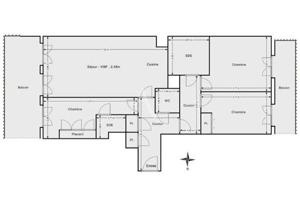 PUTEAUX / Eco Quartier des Bergères - 3/4 pièces de 78 m² avec terrasse, balcon, parkings et cave