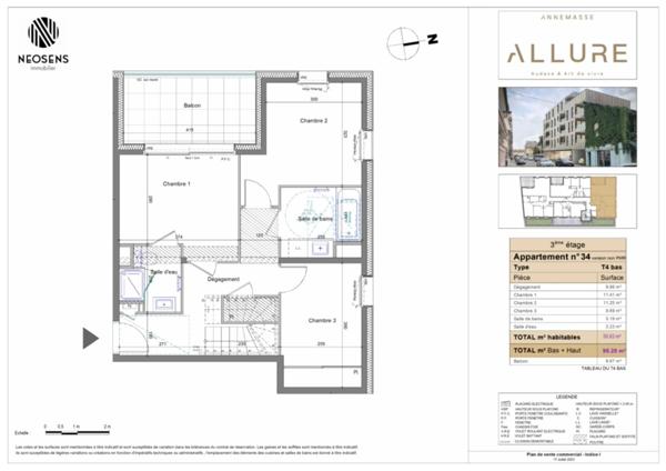 Appartement à vendre 4 pièces ANNEMASSE (74)