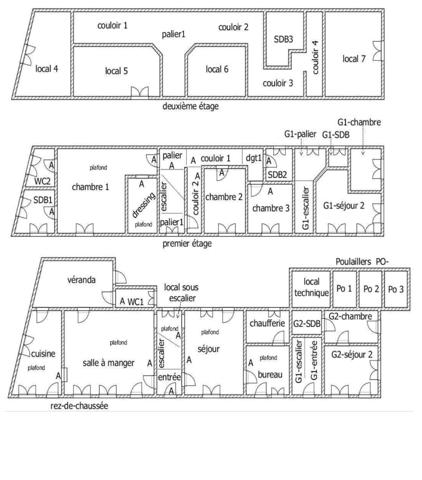 Proche Argences,  Maison de charme de 310 m2 avec dépendances dont 2 appartements indépendants