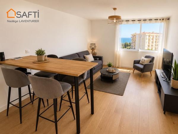 Superbe T2 rénové de 57m² exposé Sud, Ajaccio
