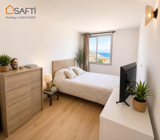 Superbe T2 rénové de 57m² exposé Sud, Ajaccio