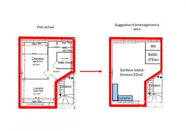 Appartement à vendre 1 pièce 22 m² Saint-Symphorien-d'Ozon