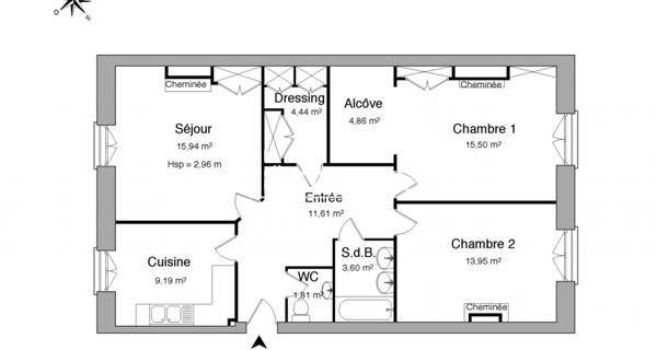 Location Appartement 3 pièces 80.9 m² - Lyon 69006