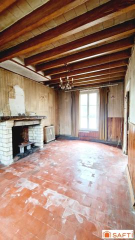 Maison de 117m2 avec jardinet à rénover au centre-ville