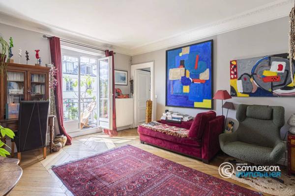 Paris 10ème - Poissonnière - 3 pièces - 64,67 m2 Loi Carrez - Balcons