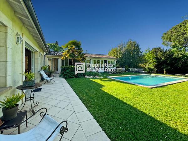 CAUDERAN BORDEAUX Maison de PLAIN PIED en pierre rénovée & agrandie