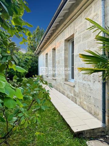 CAUDERAN BORDEAUX Maison de PLAIN PIED en pierre rénovée & agrandie