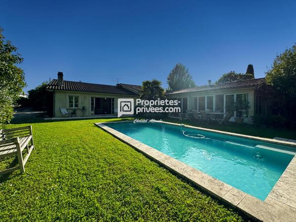 CAUDERAN BORDEAUX Maison de PLAIN PIED en pierre rénovée & agrandie