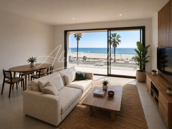 Canet-en-Roussillon – Appartement 4 pièces en première ligne avec terrasse et vue mer exceptionnelle