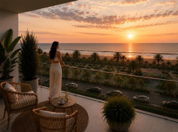 Canet-en-Roussillon – Appartement 4 pièces en première ligne avec terrasse et vue mer exceptionnelle