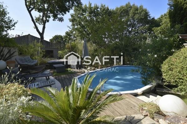 Maison de 150 m² avec piscine, garage, terrain clos...