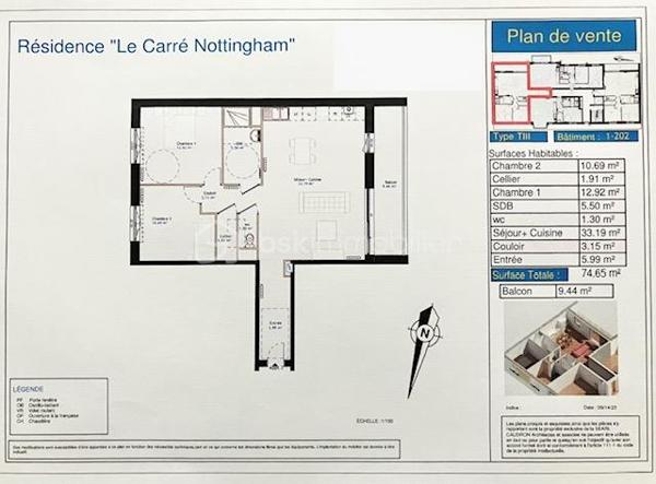 Appartement de 70 m²