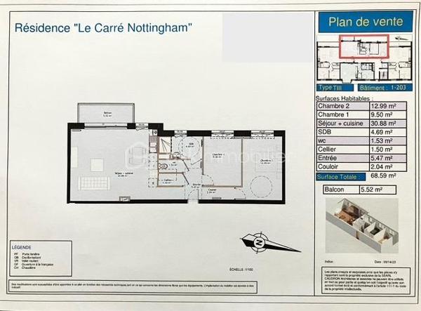 Appartement de 70 m²