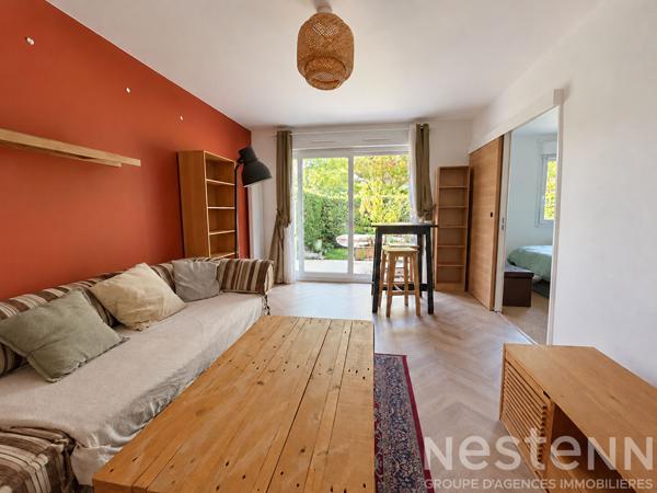 À LOUER À BRECH ? T2 meublé 44m² avec jardin, terrasse et parking
