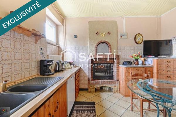 Maison avec grenier, garage, terrasse et jardin