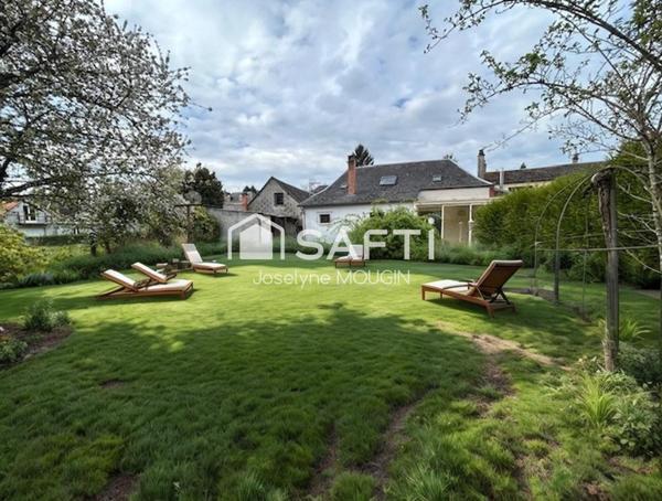 Liomer, maison 4 chambres, dépendances, garage et jardin.