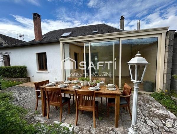 Liomer, maison 4 chambres, dépendances, garage et jardin.