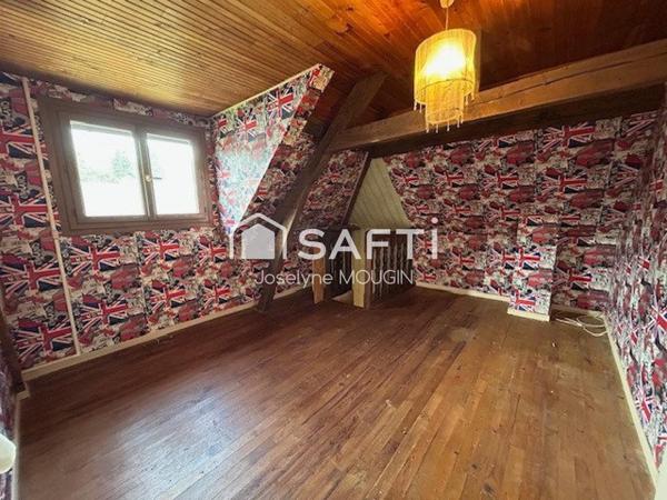 Liomer, maison 4 chambres, dépendances, garage et jardin.