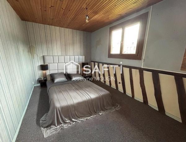 Liomer, maison 4 chambres, dépendances, garage et jardin.