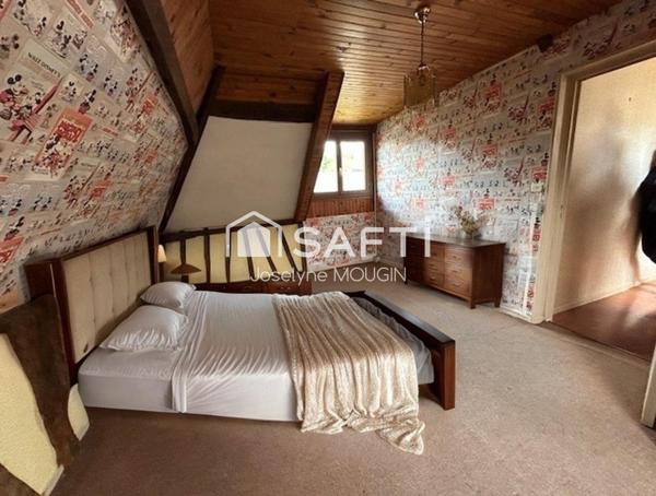 Liomer, maison 4 chambres, dépendances, garage et jardin.