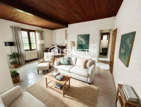 Liomer, maison 4 chambres, dépendances, garage et jardin.