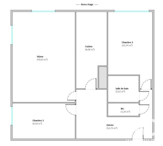 Appartement à vendre 3 pièces 63,8 m² Villeneuve-Saint-Georges