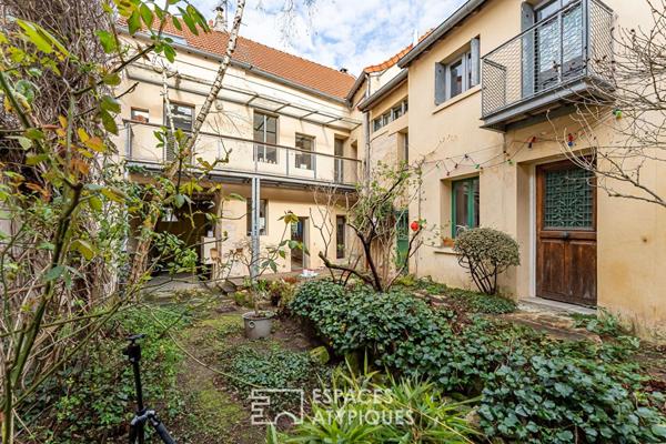 Ancienne corps de ferme rénové par un architecte dans le centre historique de Rueil-Malmaison