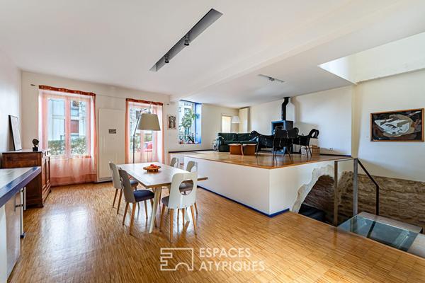 Ancienne corps de ferme rénové par un architecte dans le centre historique de Rueil-Malmaison