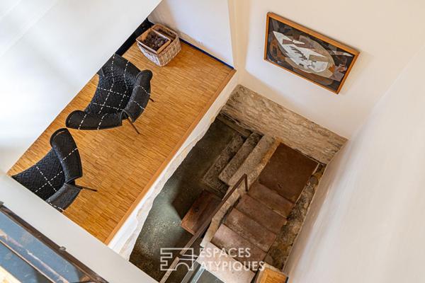 Ancienne corps de ferme rénové par un architecte dans le centre historique de Rueil-Malmaison