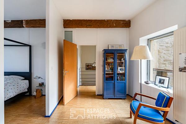 Ancienne corps de ferme rénové par un architecte dans le centre historique de Rueil-Malmaison