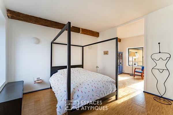 Ancienne corps de ferme rénové par un architecte dans le centre historique de Rueil-Malmaison