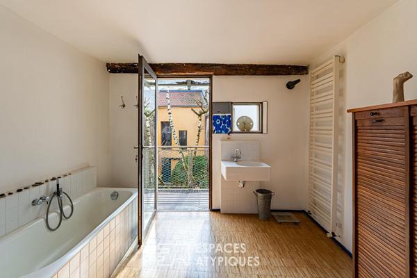 Ancienne corps de ferme rénové par un architecte dans le centre historique de Rueil-Malmaison