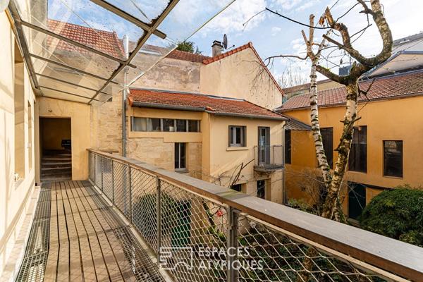 Ancienne corps de ferme rénové par un architecte dans le centre historique de Rueil-Malmaison
