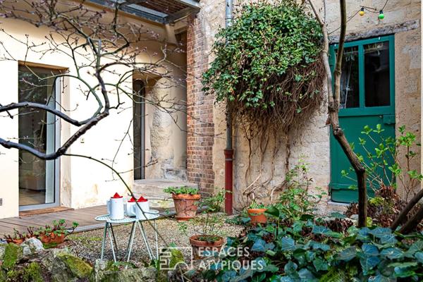 Ancienne corps de ferme rénové par un architecte dans le centre historique de Rueil-Malmaison