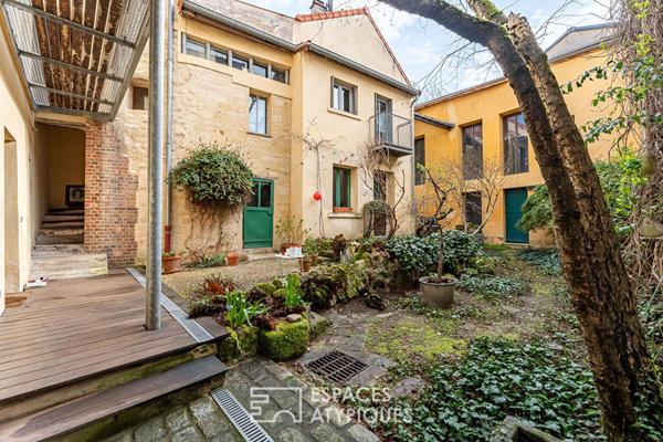 Ancienne corps de ferme rénové par un architecte dans le centre historique de Rueil-Malmaison