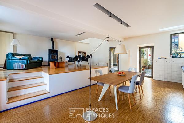 Ancienne corps de ferme rénové par un architecte dans le centre historique de Rueil-Malmaison