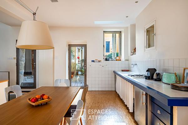 Ancienne corps de ferme rénové par un architecte dans le centre historique de Rueil-Malmaison