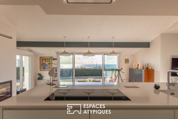 Villa de plain-pied avec vue mer panoramique