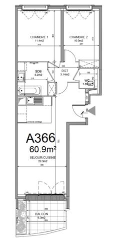 Appartement à vendre 3 pièces 61,4 m² Saint-Ouen-sur-Seine
