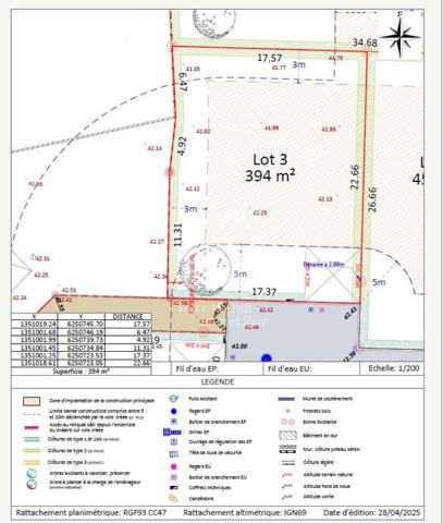 Terrain Treillières - 795m²
