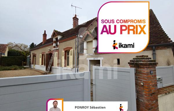 Maison de ville avec garage en plein centre de Chabris