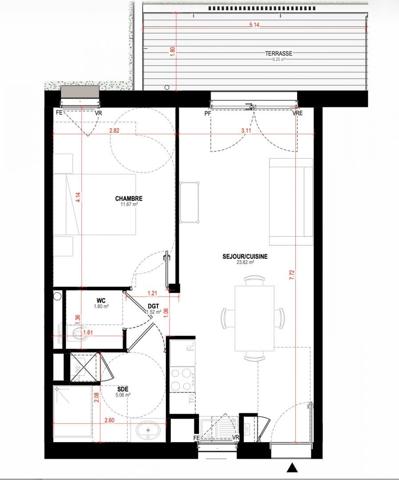 Appartement à vendre 2 pièces 43 m² Saint-Nazaire