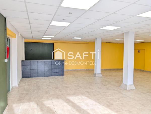 Local commercial 189m² avec très bonne visibilité