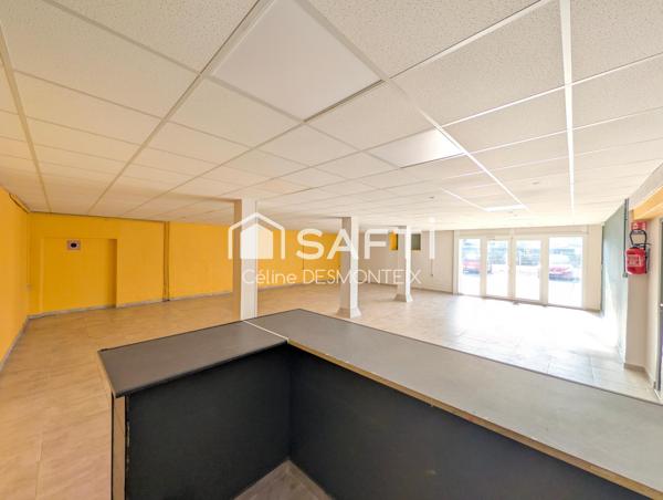 Local commercial 189m² avec très bonne visibilité