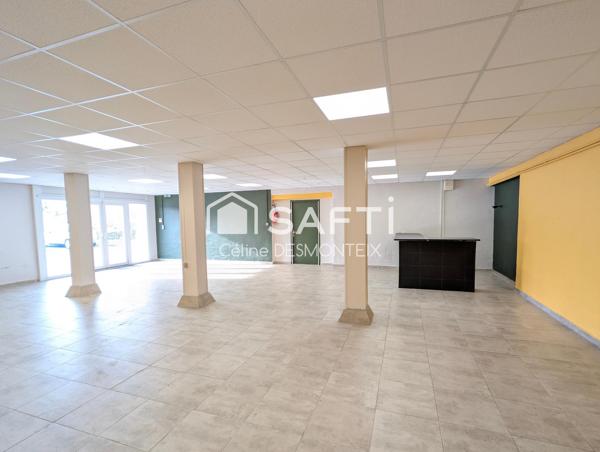 Local commercial 189m² avec très bonne visibilité