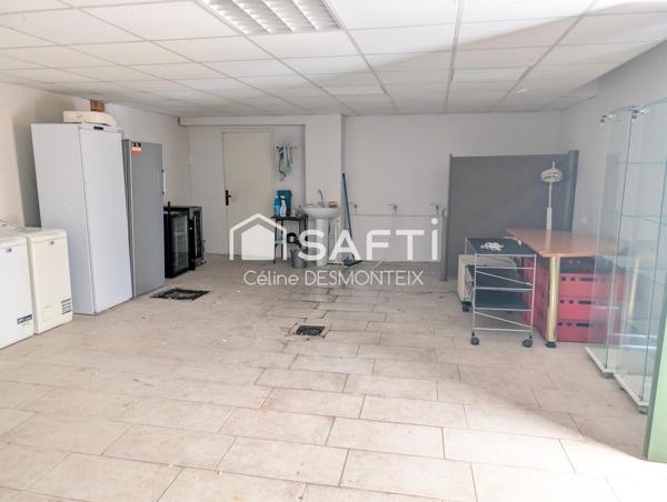 Local commercial 189m² avec très bonne visibilité