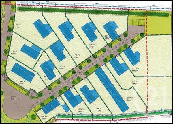 Terrain à vendre  813 m2 VALMONT - 76