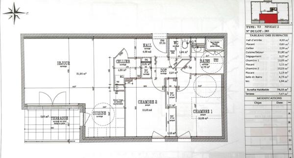 BOURG ARGENTAL 42220 Programme neuf de 9 logements du T2 au T4, 10 garages et 15 places de parkint